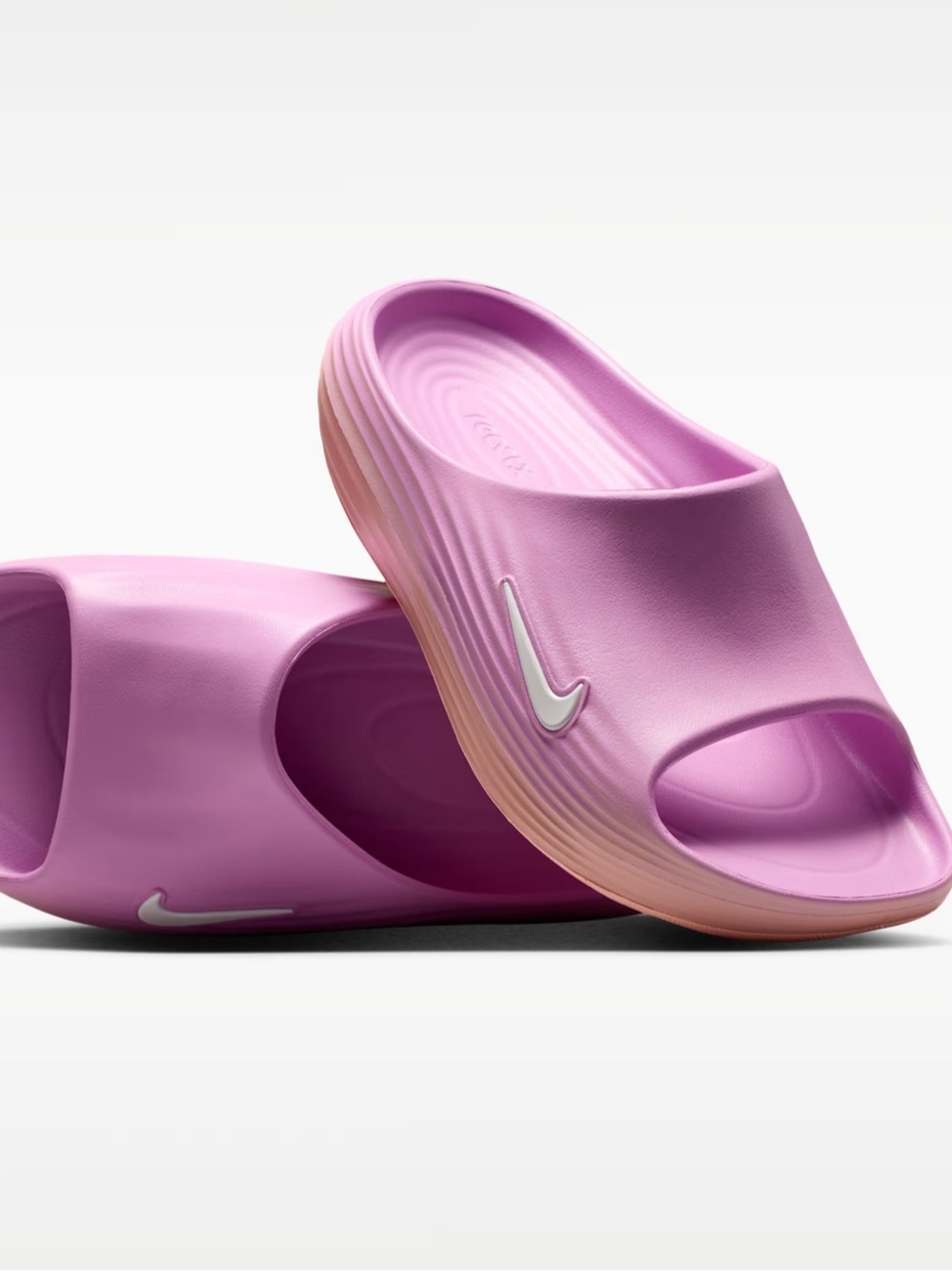 Nike ReactX Rejunven8 Pink Gradient Slide Sandals